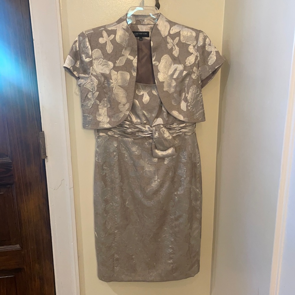 Jones New York Strapless Dress with Jacket size 6